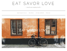 Tablet Screenshot of eatsavorlove.com